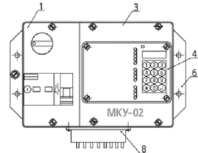 Рис.1. Чертеж модуля МКУ-02
