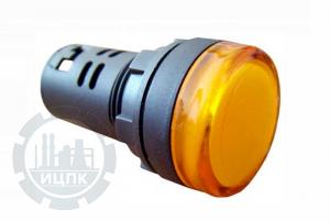 Фото арматуры светосигнальной AD22-22DS желтая 220 В DC